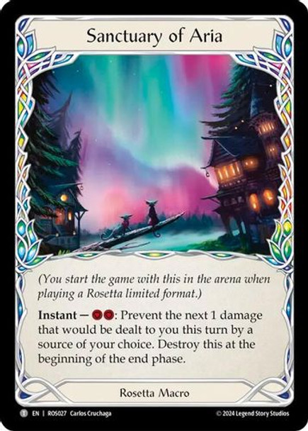 [FAB14 1st][ROS-027//O4](T) Sanctuary of Aria // Oscilio (Mid-Left)