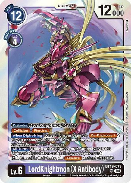 [BT19-073](SR) LordKnightmon (X Antibody) (Foil)