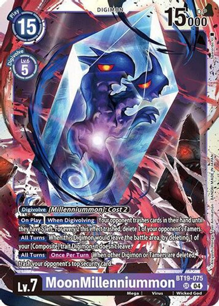 [BT19-075](SR) MoonMillenniummon (Foil)