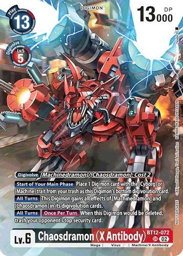 [BT12-072](SR) Chaosdramon (Event Pack 7) (Foil)