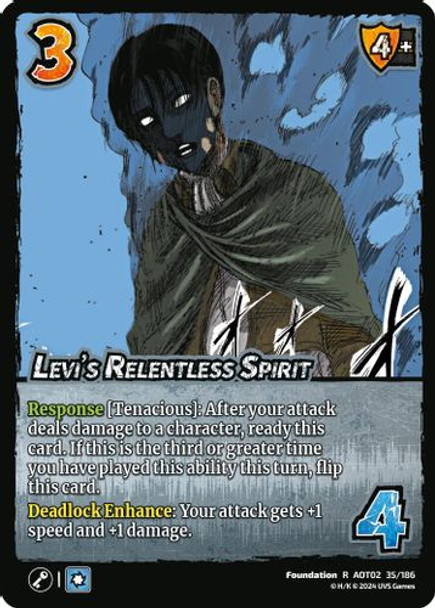 [AOT02-035/186](R) Levi's Relentless Spirit (Foil)