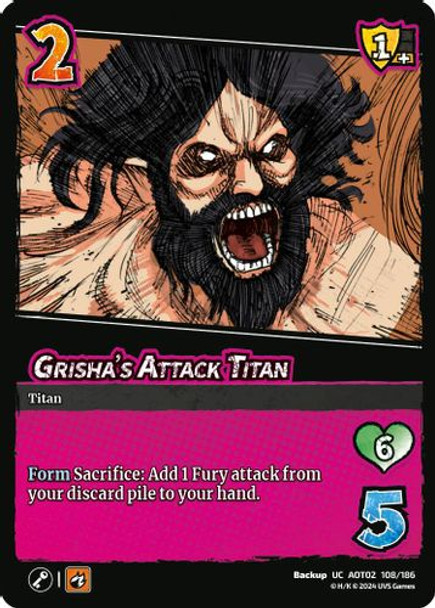 [AOT02-108/186](UC) Grisha's Attack Titan
