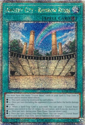 [RA03-EN181] Ancient City - Rainbow Ruins (Quarter Century Secret Rare)<1st>