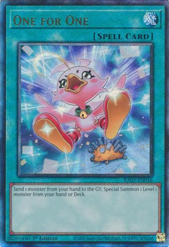 [RA03-EN056A] One for One (Ultimate Rare)<1st>