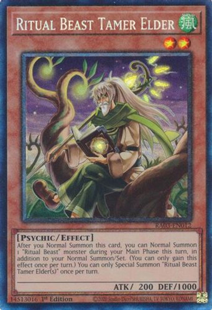 [RA03-EN012] Ritual Beast Tamer Elder (Collector's Rare)<1st>