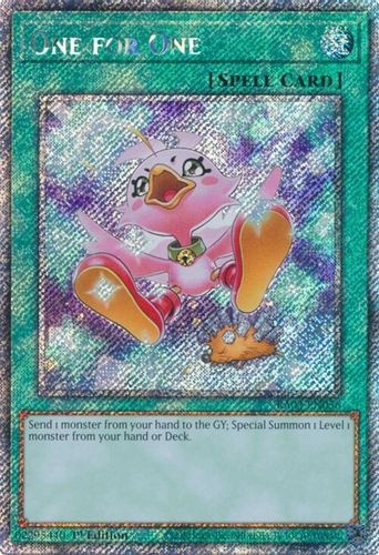 [RA03-EN056A] One for One (Platinum Secret Rare)<1st>