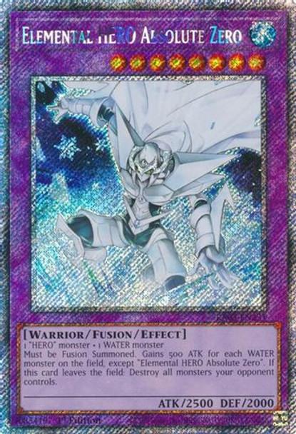 [RA03-EN231] Elemental HERO Absolute Zero (Platinum Secret Rare)<1st>