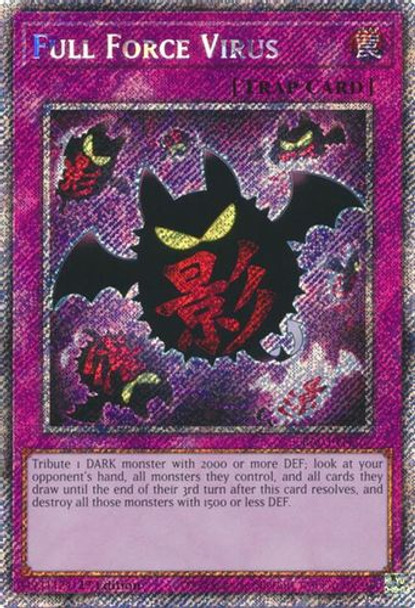 [RA03-EN267] Full Force Virus (Platinum Secret Rare)<1st>