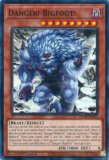 [RA03-EN019A] Danger! Bigfoot! (Super Rare)<1st>