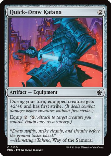 FDN-0130C Quick-Draw Katana (Foil)