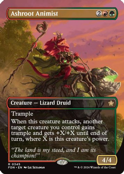 FDN-0345R Ashroot Animist (Borderless) (Foil)