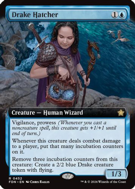 FDN-0452R Drake Hatcher (Extended Art) (Foil)