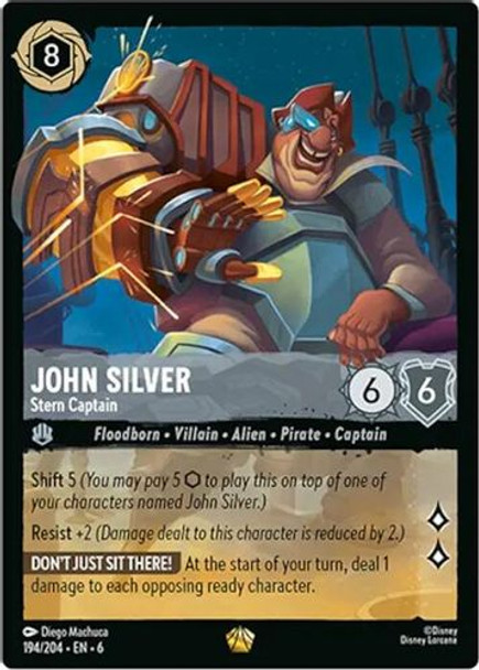 [LOR06-194/204](L) John Silver - Stern Captain (Foil)
