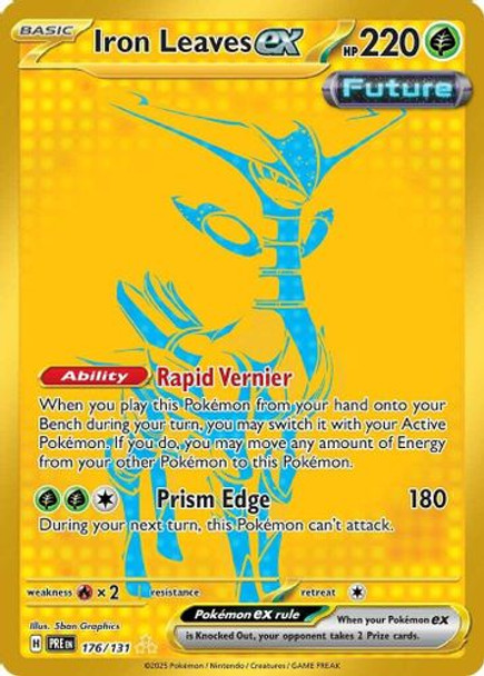 [SV08a][PRE-176/131](GRRR) Iron Leaves ex (Holo)