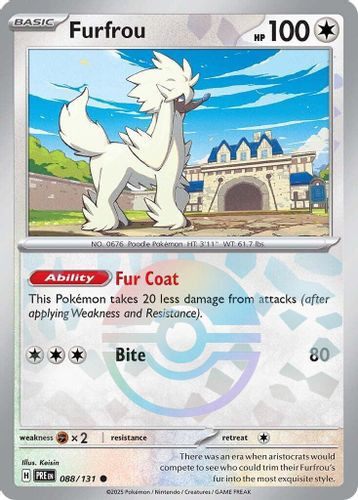 [SV08b][PRE-088/131](C) Furfrou (Poke Ball Holo)