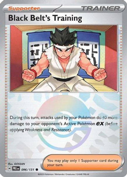 [SV08b][PRE-096/131](C) Black Belt's Training (Poke Ball Holo)