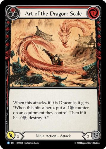 [FAB15 1st][HNT-076](R) Art of the Dragon: Scale (Rainbow Foil)