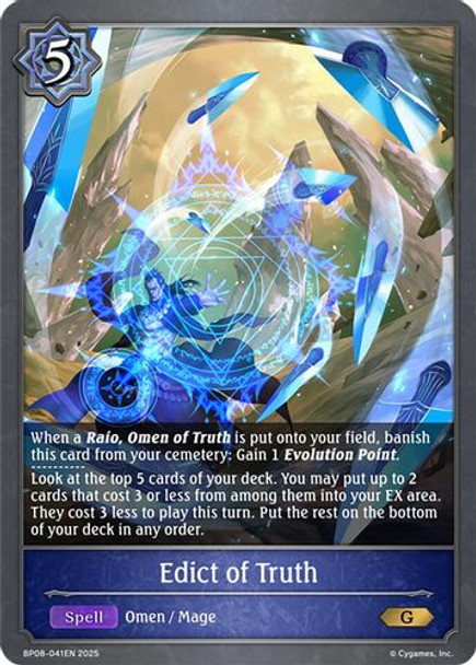 [BP08-041EN](G) Edict of Truth