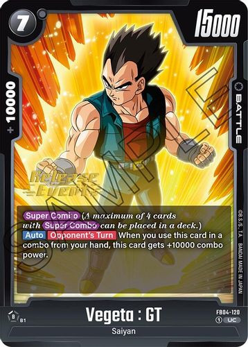 [FB04-120](UC) Vegeta : GT {Release Event}