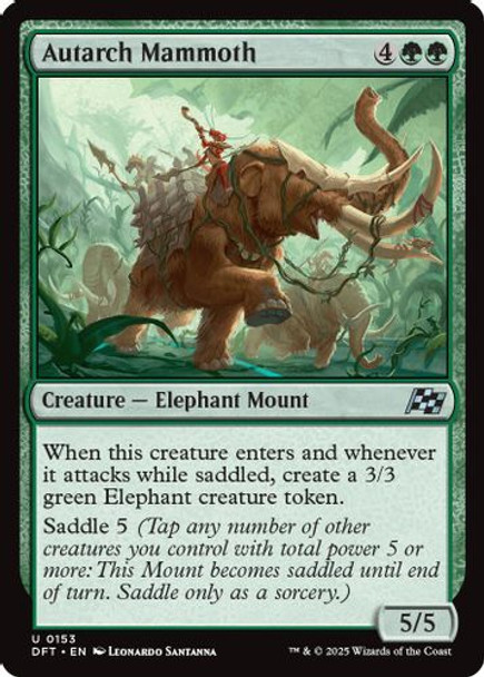 [DFT-0153](U) Autarch Mammoth (Foil)