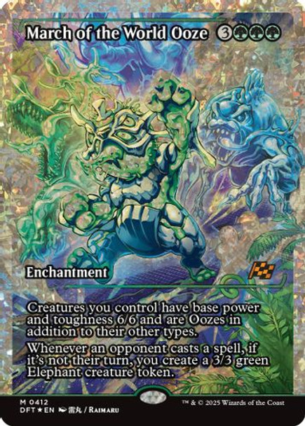[DFT-0412](M) March of the World Ooze (Showcase) (Fracture Foil)