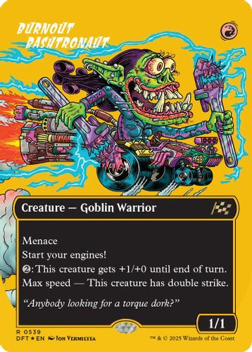 [DFT-0539](R) Burnout Bashtronaut (Borderless) (First-Place Foil)