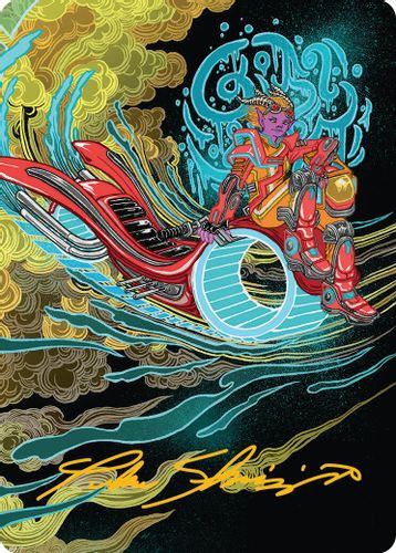[DFTART-0044](S) Cloudspire Skycycle Art Card (Signature Art Card)