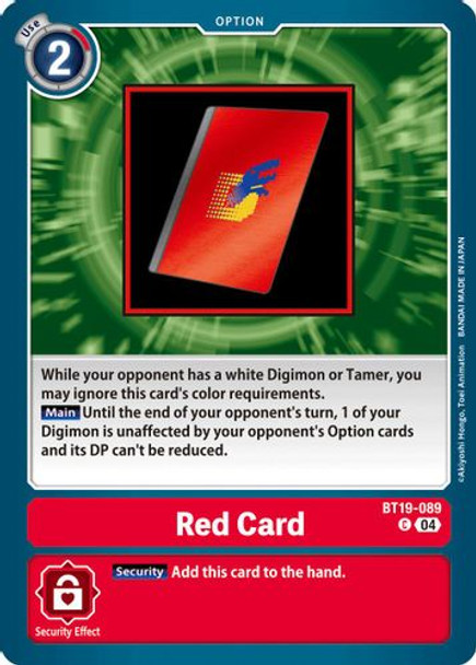 [BT19-089](C) Red Card