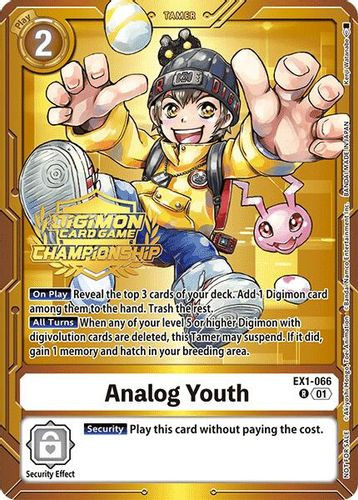[EX01-066](R) Analog Youth (2024 Championship Tamers Pack) (Foil)