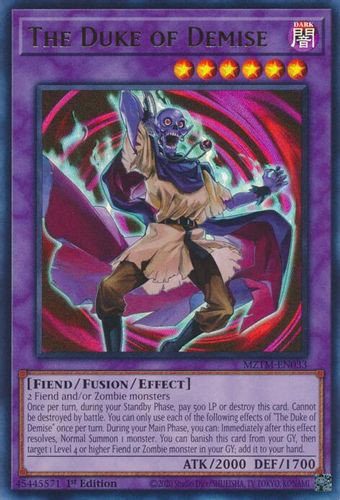 [MZTM-EN033] The Duke of Demise (Ultra Rare)<1st>