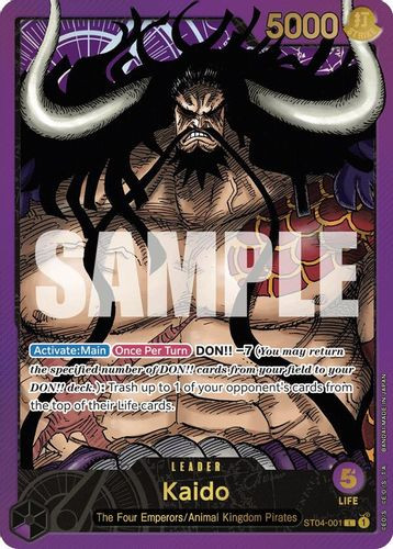 [ST04-001] Kaido (PCC Leader Collection) (Foil)