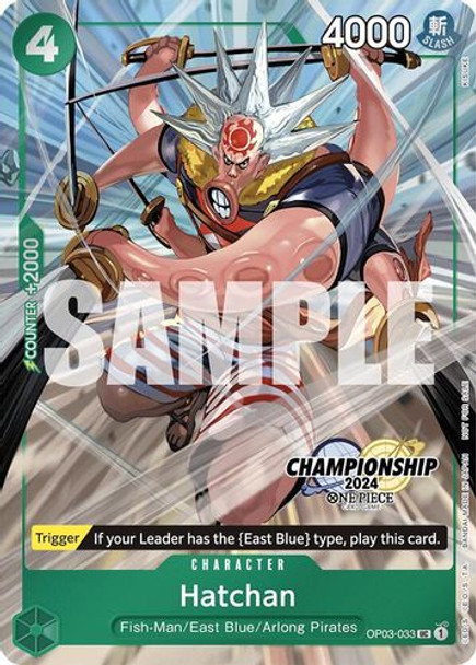 [OP03-033] Hatchan (Championship 2024 Celebration Pack) (Foil)