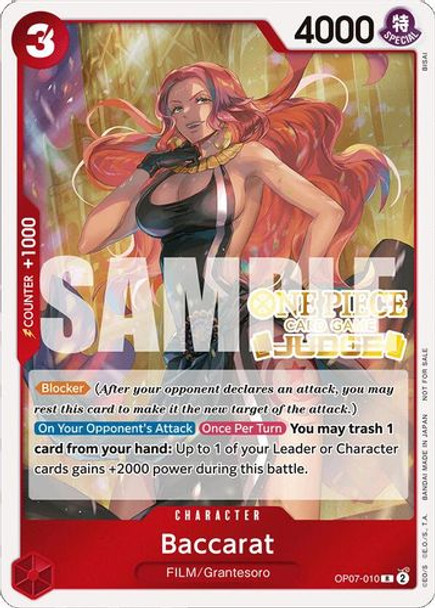 [OP07-010] Baccarat (Judge Pack Vol. 4) (Foil)
