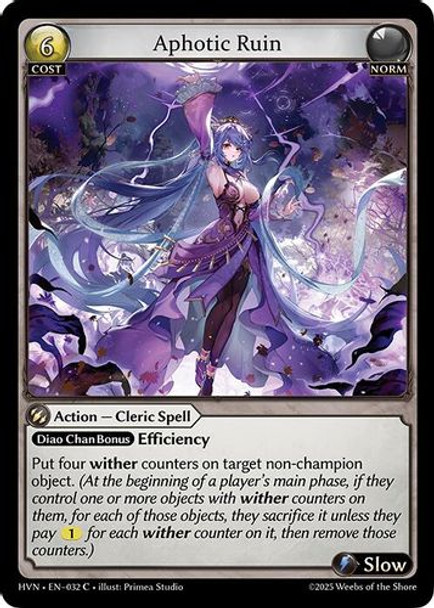 [GA06-1st][HVN-EN-032](C) Aphotic Ruin (Foil)