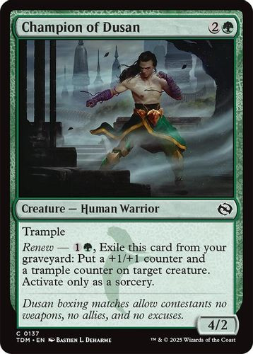 [TDM-0137](C) Champion of Dusan (Foil)