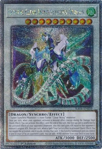 [RA04-EN059] Crystal Clear Wing Synchro Dragon (Quarter Century Secret Rare)<1st>