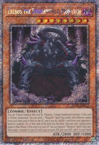 [RA04-EN019] Erebus the Underworld Monarch (Platinum Secret Rare)<1st>