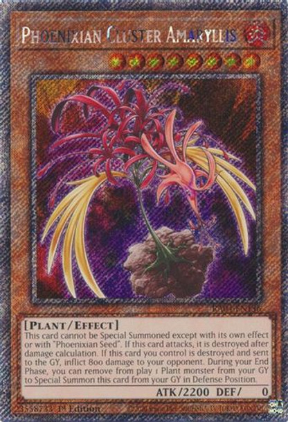 [RA04-EN136] Phoenixian Cluster Amaryllis (Platinum Secret Rare)<1st>