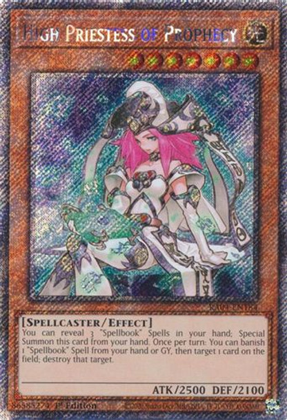 [RA04-EN184] High Priestess of Prophecy (Platinum Secret Rare)<1st>