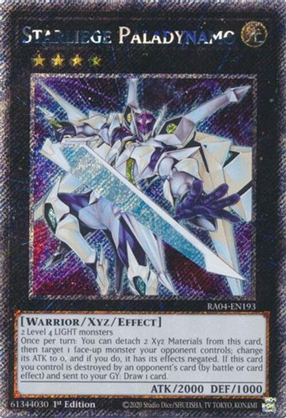 [RA04-EN193] Starliege Paladynamo (Platinum Secret Rare)<1st>