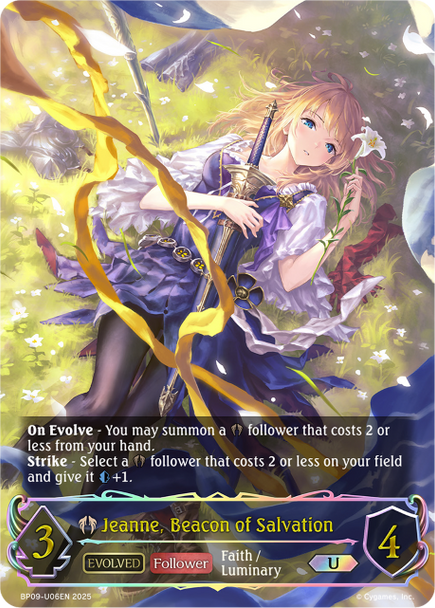[BP09-U06EN](U) Jeanne, Beacon of Salvation (Evolved) (Ultimate Foil)