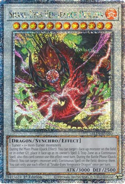[ALIN-EN040] Snake-Eyes Vengeance Dragon (Quarter Century Secret Rare)<1st>
