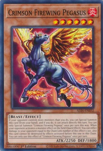 [ALIN-EN032] Crimson Firewing Pegasus (Common)<1st>