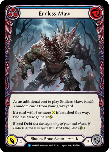 FAB04 MON-128R Endless Maw (blue) (Unl ed)
