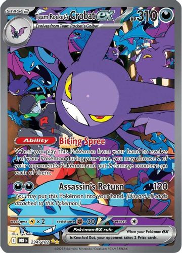 [SV10][DRI-234/182](GRR) Team Rocket's Crobat ex (Holo)