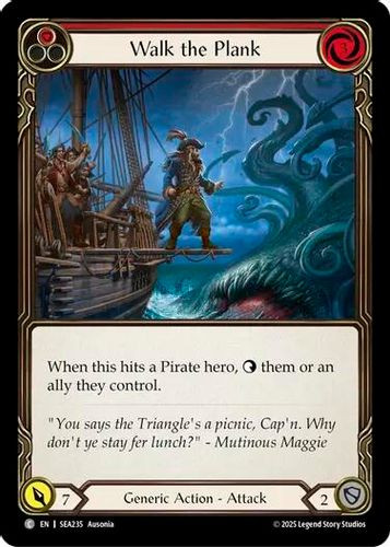 [FAB16 1st][SEA-235](C) Walk the Plank (Red) (Rainbow Foil)