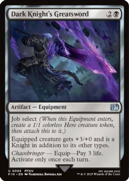 [FIN-0095](U) Dark Knight's Greatsword (Foil)