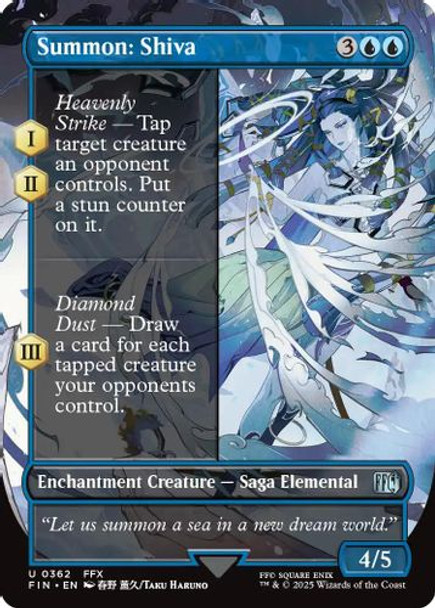 [FIN-0362](U) Summon: Shiva (Borderless) (Foil)