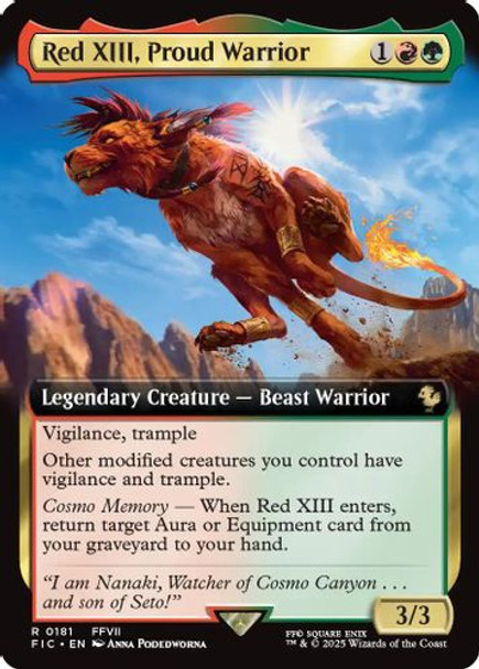 [FIC-0181](R) Red XIII, Proud Warrior (Extended Art) (Foil)