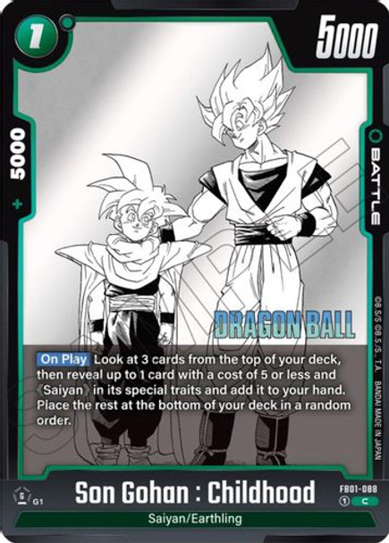 [FB01-088](C) Son Gohan : Childhood